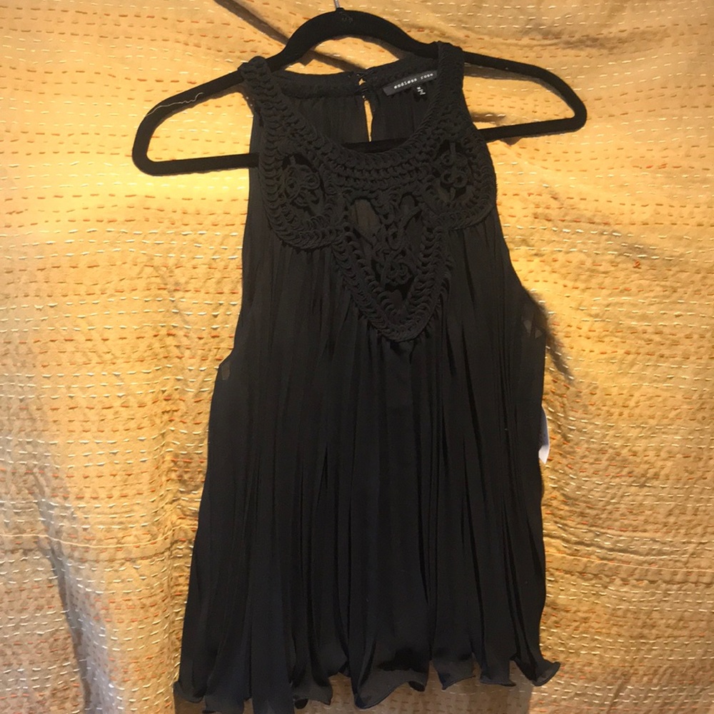 NWT endless rose black top
